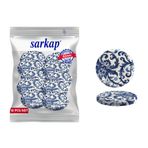 Sarkap 82 mm Çini Çiçek Model Hijyenik Paketli 10 Adet Kavanoz Kapağı