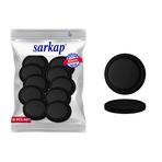 Sarkap 82 mm Mat Siyah Düz Renkler Hijyenik Paketli 10 Adet Kavanoz Kapağı