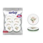 Sarkap 82 mm Yeşil Buket Çiçek Desenler Hijyenik Paketli 10 Adet Kavanoz Kapağı