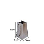 Sarkap 8x15x8 cm Örgü İp Saplı Kraft Çanta