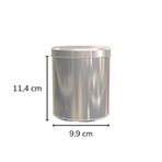 Sarkap 99x114 mm Silver Metal Yuvarlak Kutu