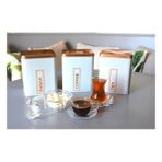 Sarkap Beyaz 1500 ml 3'lü Metal Coffee Tea Sugar Kutusu