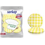 Sarkap Hijyenik Paketli Sarı Ekoseli 82 mm 10 Adet Kavanoz Kapağı