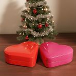 Sarkap Home 0,8 L 2'li Kalpli Kutular - Kırmızı & Pembe 171X150X39 mm - renk - Pembe - Kırmızı