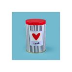 Sarkap Love 900 ml Yuvarlak Tekli Renkli Metal Kutu