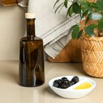 Sarkap Odessa 500 ml Kapaklı Cam Zeytinyağ Şişesi Yağdanlık