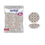 Sarkap Yeni Yıl Serisi 82 mm Beyaz Cookie Hijyenik Paketli 10 Adet Kavanoz Kapağı