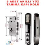 Sarkey SR-1600 Wifi Akıllı Kapı Kilidi Yüz Tanıma Parmak Izi Şifre Kart ve Görüntülü Görüşme Özellikli - 5 ADET