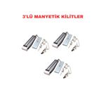 Sarkey Sr-180 180 Kg Manyetik Kilit 12/24V Dc Elektromanyetik Kapı Kilidi 3 Adet