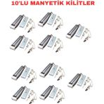 Sarkey SR-180 180 kg Manyetik Kilit 12V/24V Dc Elektromanyetik Kapı Kilidi - 10 ADET