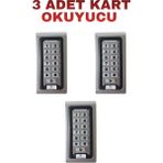Sarkey SR-200 Em Metal Kasa Kartlı ve Şifreli Geçiş Sistemi Rfıd Proximity Kart Okuyucu 125 Khz IP68 - 3 Adet