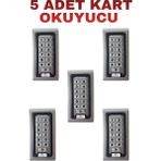Sarkey SR-200 Em Metal Kasa Kartlı ve Şifreli Geçiş Sistemi Rfıd Proximity Kart Okuyucu 125 Khz IP68 - 5 Adet