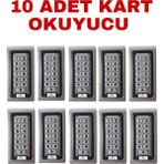 Sarkey SR-200 Mf Mifare Kartlı ve Şifreli Geçiş Sistemi Metal Kasa Rfıd Kart Okuyucu 13.56 Mhz - 10 ADET