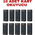 Sarkey SR-206 Em-W IP68 Su Geçirmez Kartlı ve Şifreli Geçiş Sistemi Proximity Rfıd Kart Okuyucu 125 Khz - 10 ADET