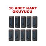Sarkey SR-206 Em-W IP68 Su Geçirmez Kartlı ve Şifreli Geçiş Sistemi Proximity Rfıd Kart Okuyucu 125 Khz - 10 ADET