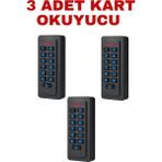 Sarkey SR-206 Em-W IP68 Su Geçirmez Kartlı ve Şifreli Geçiş Sistemi Proximity Rfıd Kart Okuyucu 125 Khz - 3 ADET