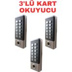 Sarkey SR-211 Mf-W Parmak Izi Kart Okuyucu 13.56 Mhz IP68 Şifreli Biyometrik Geçiş Kontrol Sistemi 10000 Kullanıcı - 3 ADET