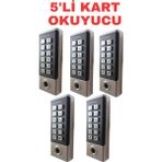 Sarkey SR-211 Mf-W Parmak Izi Kart Okuyucu 13.56 Mhz IP68 Şifreli Biyometrik Geçiş Kontrol Sistemi 10000 Kullanıcı - 5 ADET