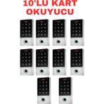 Sarkey SR-212 Em-W Parmak Izi Kart Okuyucu 125 Khz IP68 Dokunmatik Şifreli Biyometrik Geçiş Kontrol Sistemi 10000 Kullanıcı - 10 ADET