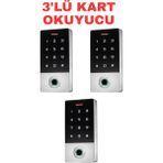 Sarkey SR-212 Em-W Parmak Izi Kart Okuyucu 125 Khz IP68 Dokunmatik Şifreli Biyometrik Geçiş Kontrol Sistemi 10000 Kullanıcı - 3 ADET