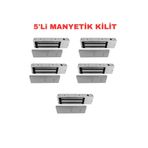 Sarkey SR-500 500 kg Manyetik Kilit 12V/24V Elektromanyetik Kapı Kilidi - 5 ADET