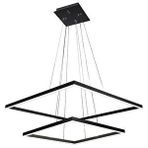 Sarkıt Led Avize Sumatra 60x60 Cm 72 Watt