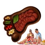 Şarküteri Tabağı,Eğlenceli Servis Tepsisi Şarküteri Tahtaları - Meyve Tabağı Masa Dekoru, Kuruyemiş Et Pizza Sunumu İçin Bar Malzemeleri