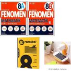 Sarmal Fenomen 8A +8b Matematik Soru Bankaları + Hız 8 Paragraf Set 2026 Lgs Priz Tutuculu