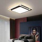 Sarmal Kare Tavan Lambası,modern Led Aydınlatma Siyah