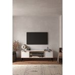 sarmobi Arden 2 Kapaklı Tv Ünitesi Beyaz