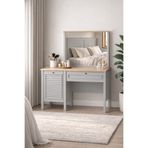 Sarmobi Taiga Makyaj Masası 120 x 136 x 41 cm Buz Gri - Retro Tasarım