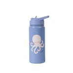 Saro Ocean Life Mavi Paslanmaz Çelik Pipetli Termos Suluk 500ml