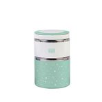 Saro Yeşil 2 Katlı Çelik Mama Termosu 820 Ml