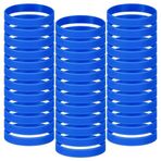 SAROAD 100 adet renkli kauçuk bileklik, silikon bileklik, sportif elastik lastik bileklik, yetişkinler için, kullanımı , 21 x 1,2 cm (koyu )
