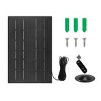 SAROAD 10W 5V Solar Panels for Security Cameras Recharged Battery Cameras Adjustable Security Camera Power Supply