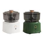 SAROAD 2 adet elektrikli sarımsak ezici, doğrayıcı, basınçlı sebze kesici, çıkarılabilir, otomatik, mini mutfak, 350 ml, USB şarjlı, B
