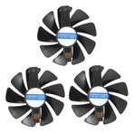 SAROAD 3 adet 95mm CF1015H12D DC12V Ekran Kartı Soğutucu Soğutma Fanı için Değiştirin Safir NITRO RX480 8G RX 470 4G GDDR5 RX570
