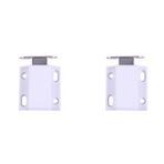 SAROAD 4 x Beyaz Plastik Dolap Kapısı Vantuz Mıknatıslı Klips 4,7 x 3,7 x 1,5 cm