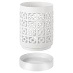 SAROAD Orchid Pot with Holes Ceramic Plant Pots Outdoor Indoor Flower Pots for Repotting with Drainage and Saucer 4 Inch