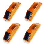 SAROAD Solar Warning Lights Warning Lights Bright Solar Strobe Lamp Safety Light Yellow