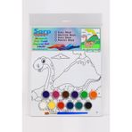 Sarp Pres Tuval Set 24 X 32 cm Numaralı - Dinozor desenli
