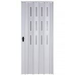 Sarpaş 102x224 Beyaz Camlı 12 mm Katlanır Pvc Akordiyon Kapı