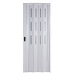 Sarpaş 117x203 Beyaz Camlı 12 mm Katlanır Pvc Akordiyon Kapı