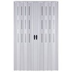 Sarpaş 147x186 Beyaz Camlı 12 mm Katlanır Pvc Akordiyon Kapı