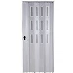 Sarpaş Akçaağaç Camlı 12 mm Katlanır Akordeon Pvc 102x233 cm Akordiyon Kapı