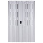 Sarpaş Akordiyon Kapı 132 X 180 Beyaz Camlı 12mm Çift Açılım Katlanır Akordeon Pvc