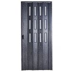 Sarpaş Akordiyon Kapı 147x247 Karaağaç Camlı 12 Mm Katlanır Akordeon Pvc