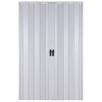 Sarpaş Akordiyon Kapı 312x218 Beyaz Camsız 12mm Çift Açılım Katlanır Akordeon Pvc