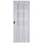 Sarpaş Beyaz Camlı 12 mm Katlanır Akordeon Pvc 102x207 cm Akordiyon Kapı