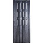 Sarpaş Karaağaç Camlı Çift Açılım Katlanır Pvc 132x232 cm Akordiyon Kapı